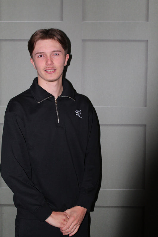 Classic Quarter-Zip Sweatshirt - Black