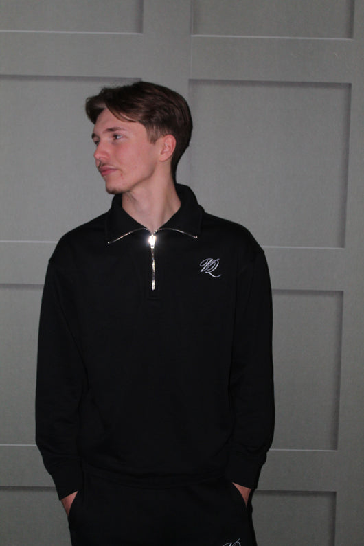 Classic Quarter-Zip Sweatshirt - Black