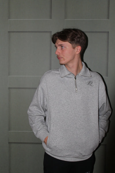 Classic Quarter-Zip Sweatshirt - Gray
